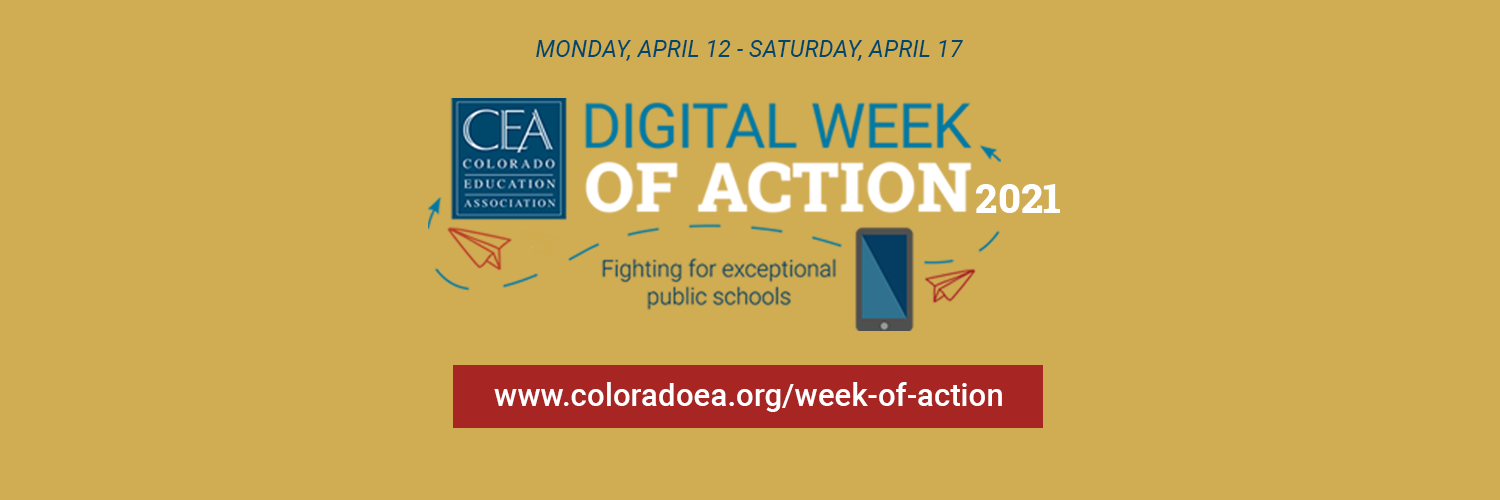 Week of Action cover photo for Twitter with logo only
